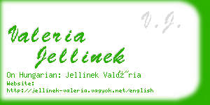 valeria jellinek business card